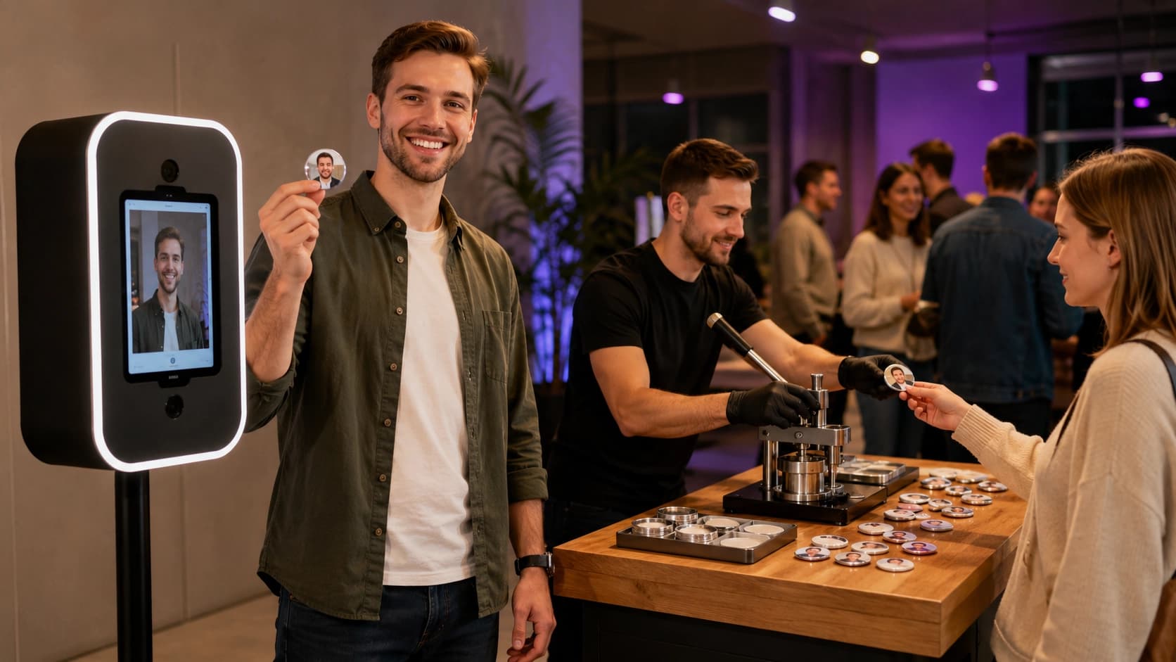 Photo Badges — white-label event activation