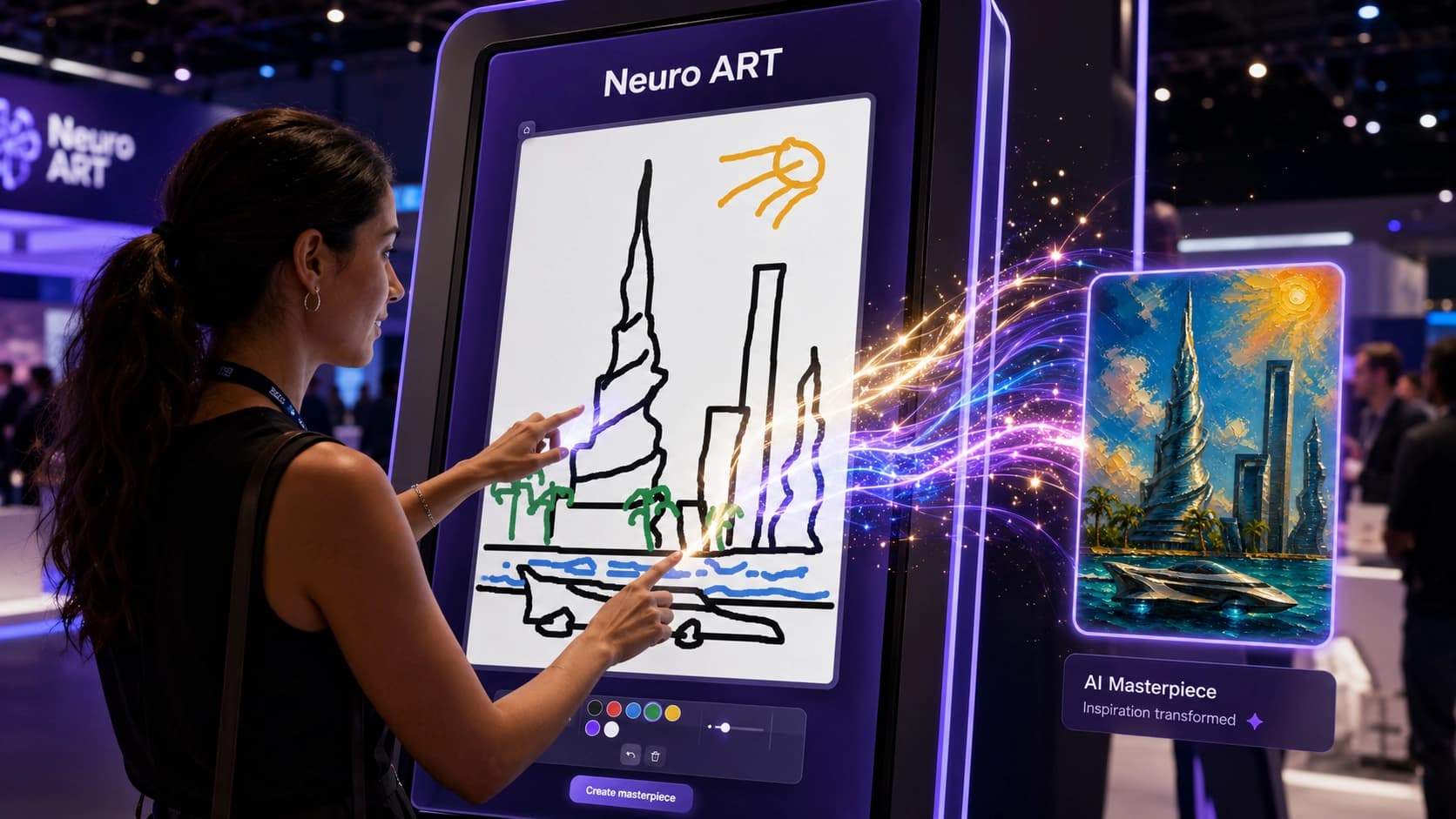 Neuro Painter — white-label event activation